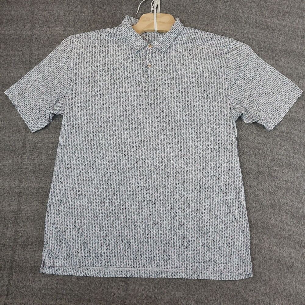 Peter Millar Featherweight UPF 50+ Golf Polo Men's XXL White Drinks